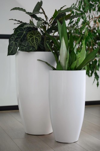  Donica z włókna szklanego , Fiberglass, 95.001. 62, kolor biały