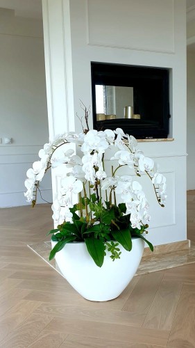  Donica z włókna szklanego , Fiberglass, 95.031.55, kolor biały